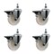 Service Caster 4 Inch Nylon 12 Inch Threaded Stem Caster Set with Brake SCC-TS20S414-NYS-PLB-121315-4 - alternate 1